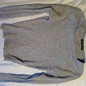 Long sleeve, cropped t-shirt